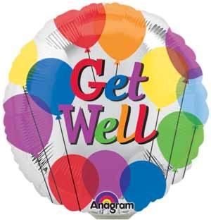 Get Well Soon Balloon with Strings