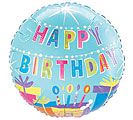 Happy Birthday-Blue