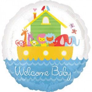 Noah's Ark Welcome Baby Balloon